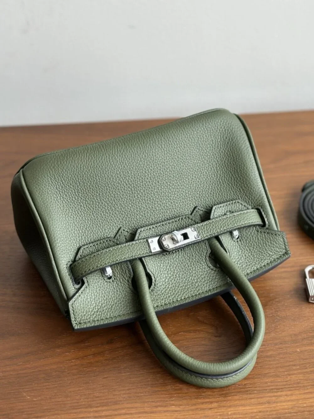 Dainty Leather Top Handle Purse